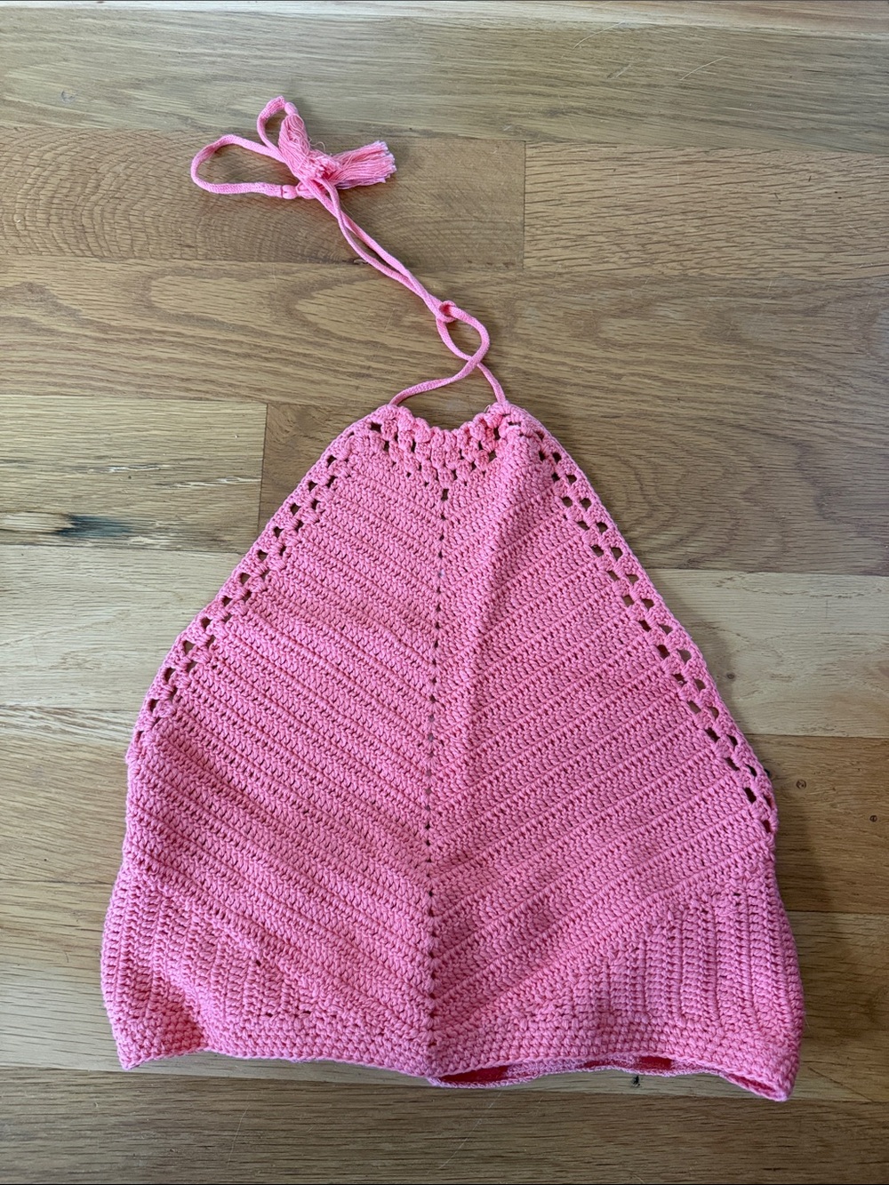 NWT Free People Intimately Know Better Crochet Halter, Watermelon, Size M.